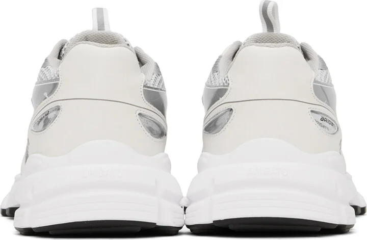 Axel Arigato White & Silver Marathon Runner Sneakers - Image 2
