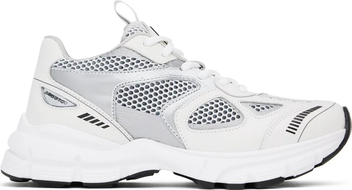 Axel Arigato White & Silver Marathon Runner Sneakers