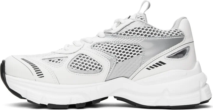 Axel Arigato White & Silver Marathon Sneakers - Image 3