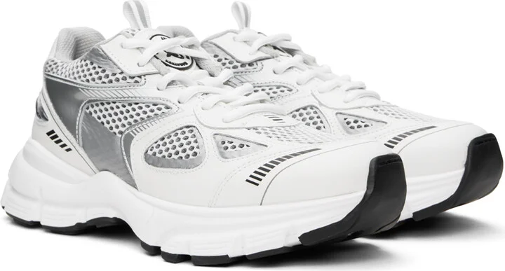 Axel Arigato White & Silver Marathon Sneakers - Image 4