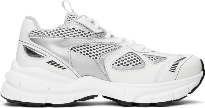 Axel Arigato White & Silver Marathon Sneakers
