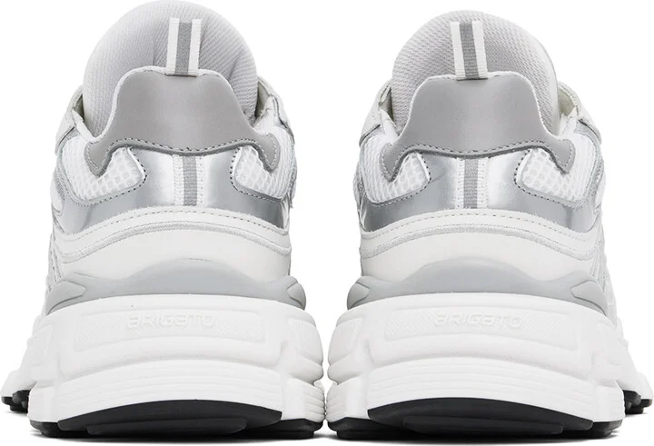 Axel Arigato White & Silver Sphere Runner Sneakers - Image 2