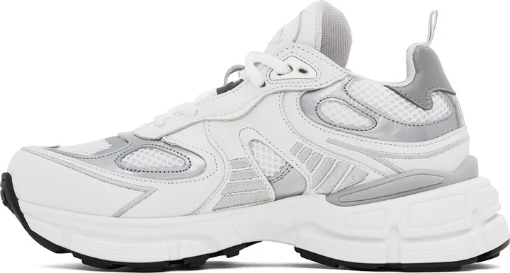 Axel Arigato White & Silver Sphere Runner Sneakers - Image 3