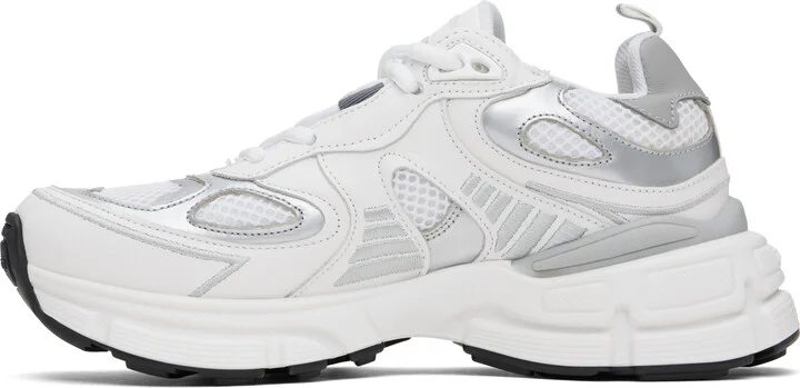 Axel Arigato White & Silver Sphere Runner Sneakers - Image 3
