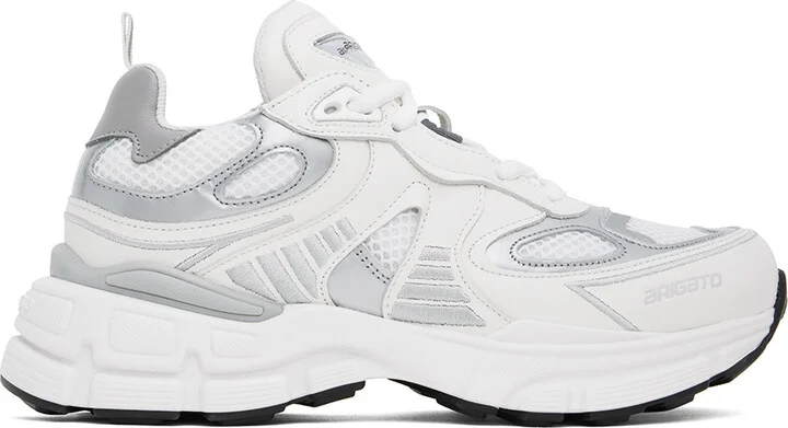 Axel Arigato White & Silver Sphere Runner Sneakers