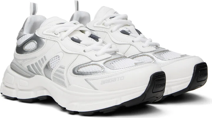 Axel Arigato White & Silver Sphere Sneakers - Image 4