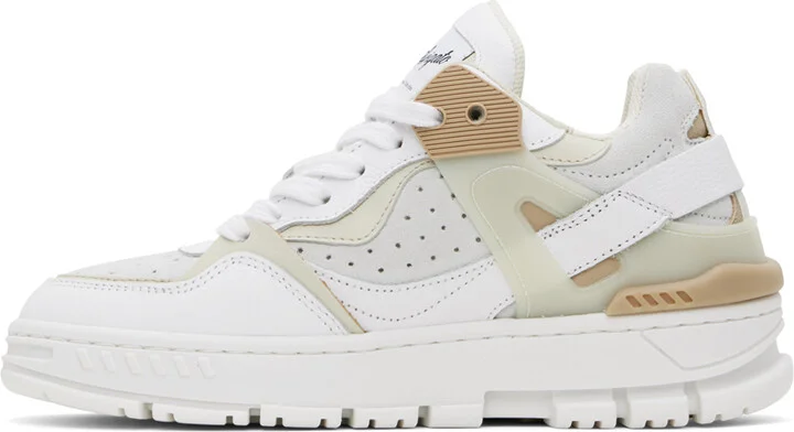 Axel Arigato White & Taupe Astro Sneakers - Image 3