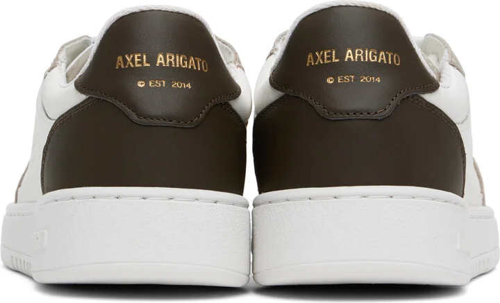 Axel Arigato White & Taupe Dice Lo Sneakers - Image 2