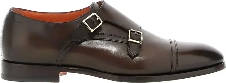 Axel leather monk shoes