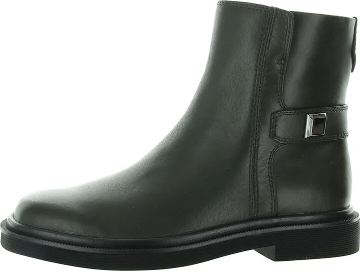 Axel Womens Slip On Zip Up Ankle Boots
