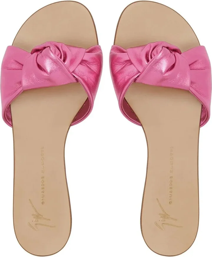 Aycha knot-detailing flat sandals - Image 4