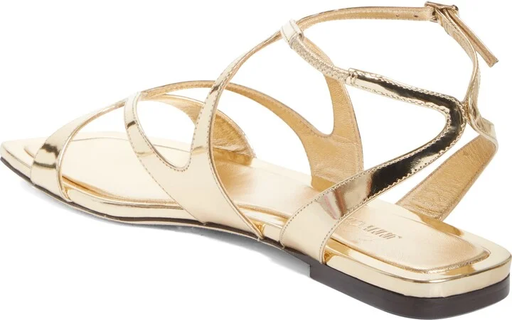 Ayla Ankle Strap Metallic Sandal - Image 2