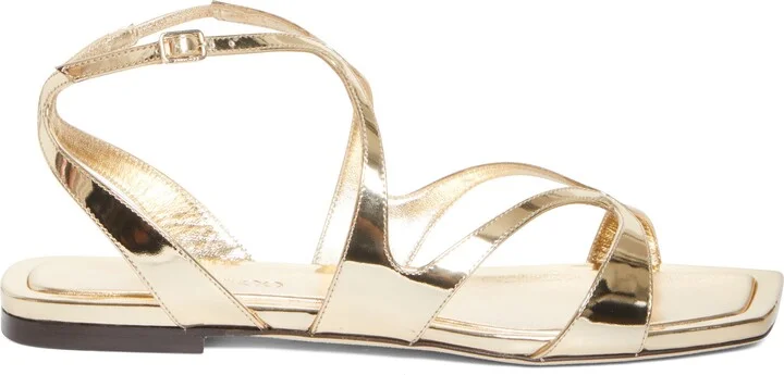 Ayla Ankle Strap Metallic Sandal - Image 3