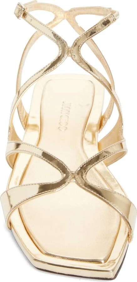 Ayla Ankle Strap Metallic Sandal - Image 4
