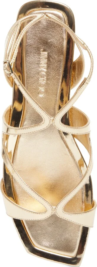 Ayla Ankle Strap Metallic Sandal - Image 5
