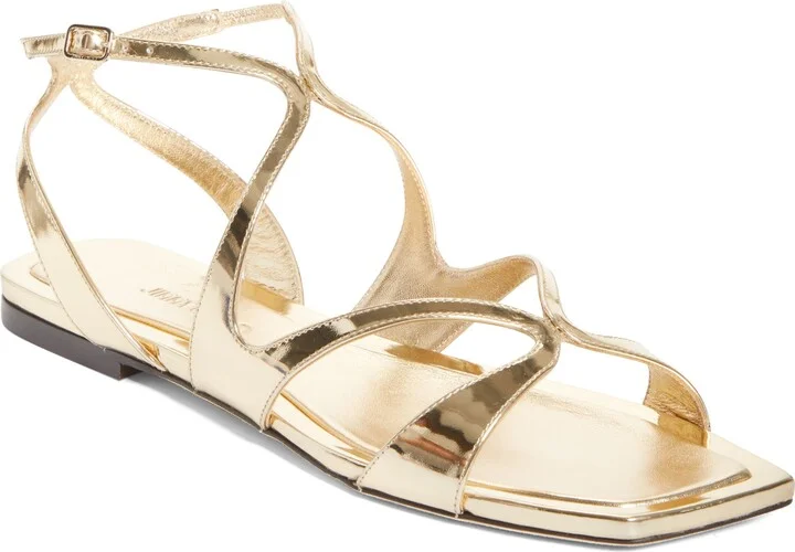 Ayla Ankle Strap Metallic Sandal