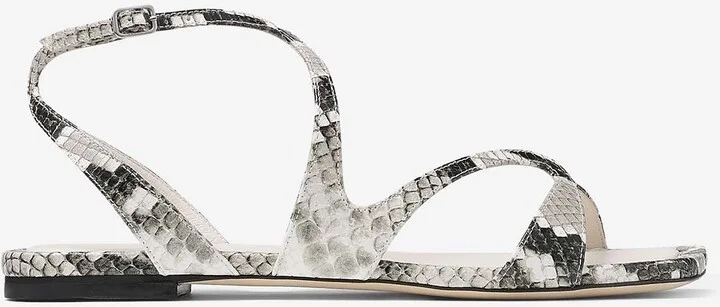 Ayla Snake Print Leather Flats