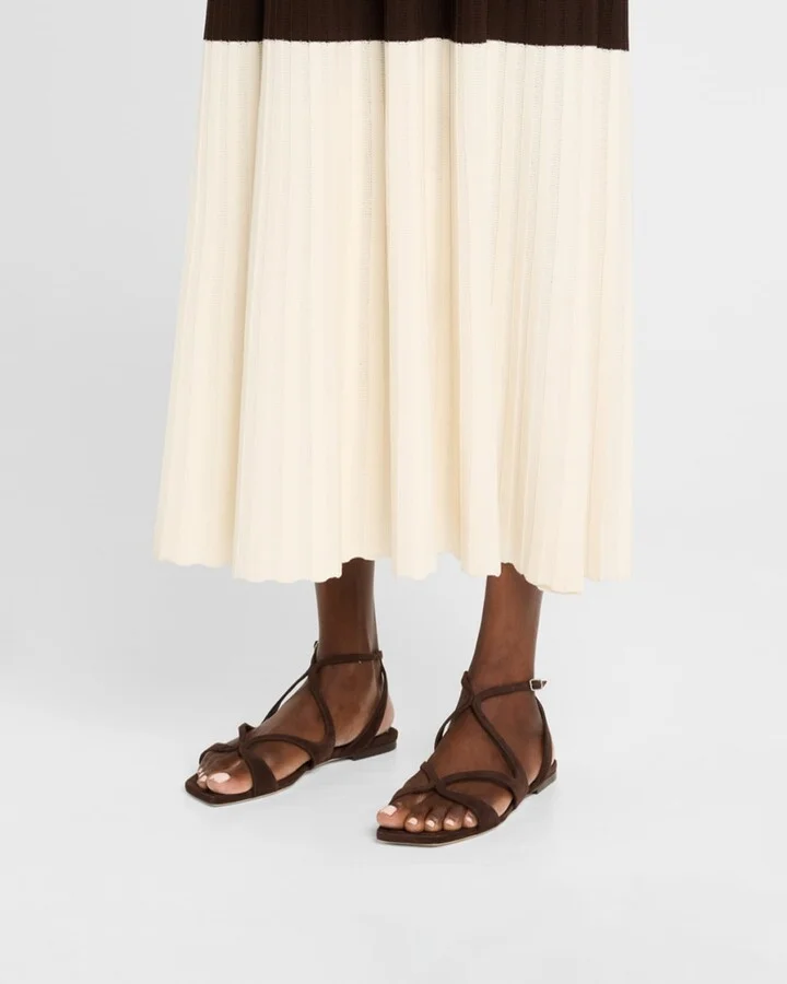 Ayla Suede Flat Sandals - Image 5