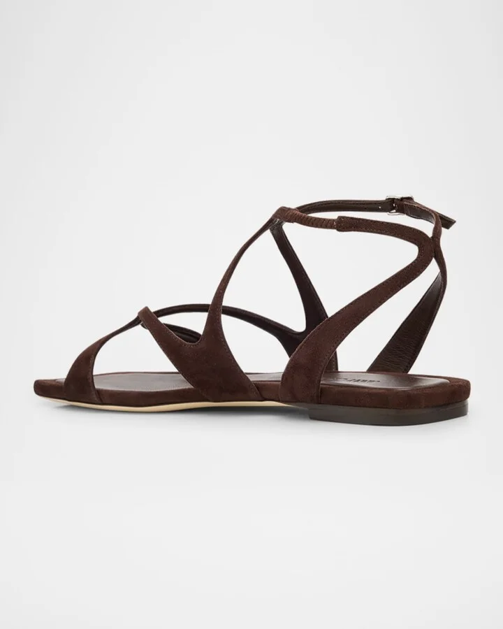Ayla Suede Flat Sandals - Image 10