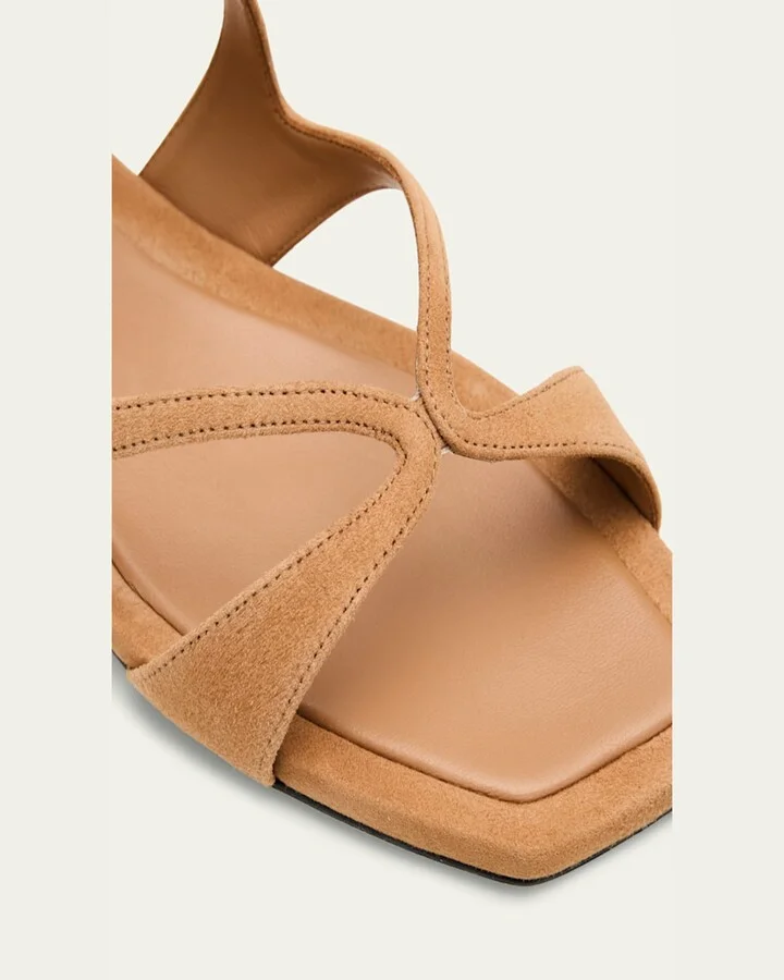 Ayla Suede Flat Sandals - Image 2
