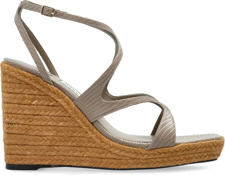 Ayla Wedge Sandals, , - Grey
