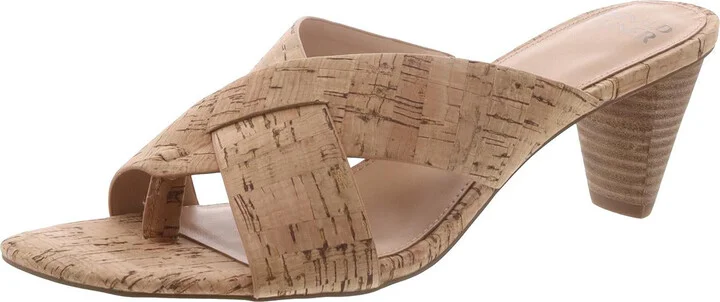 Aylla Womens Cork Thong Heels