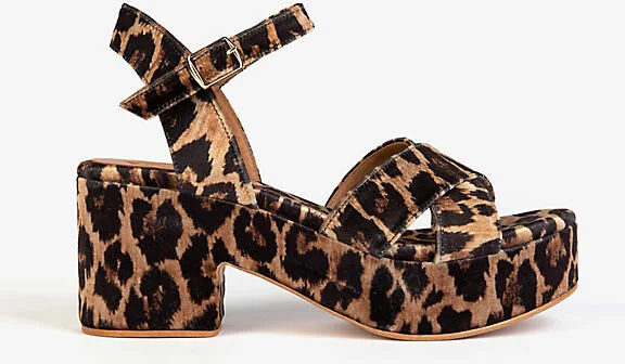 Azalea Leopard Velvet Heels