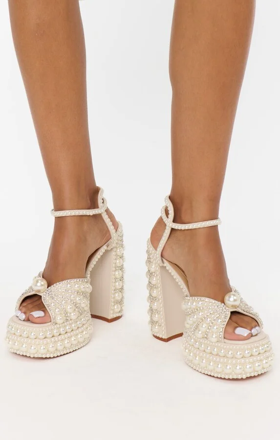 Azalea Wang Astrella Heel ~ White - Image 3