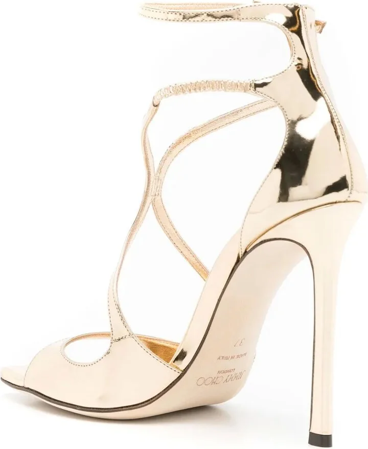 Azia 110mm metallic sandals - Image 3