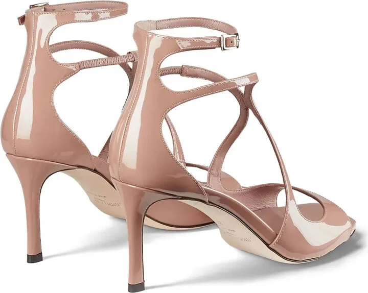 Azia 75mm patent-leather sandals - Image 3