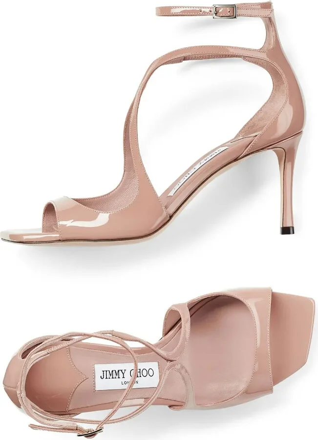 Azia 75mm patent-leather sandals - Image 4