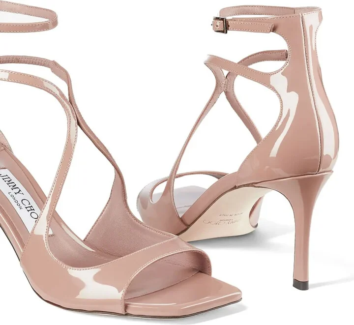 Azia 75mm patent-leather sandals - Image 5
