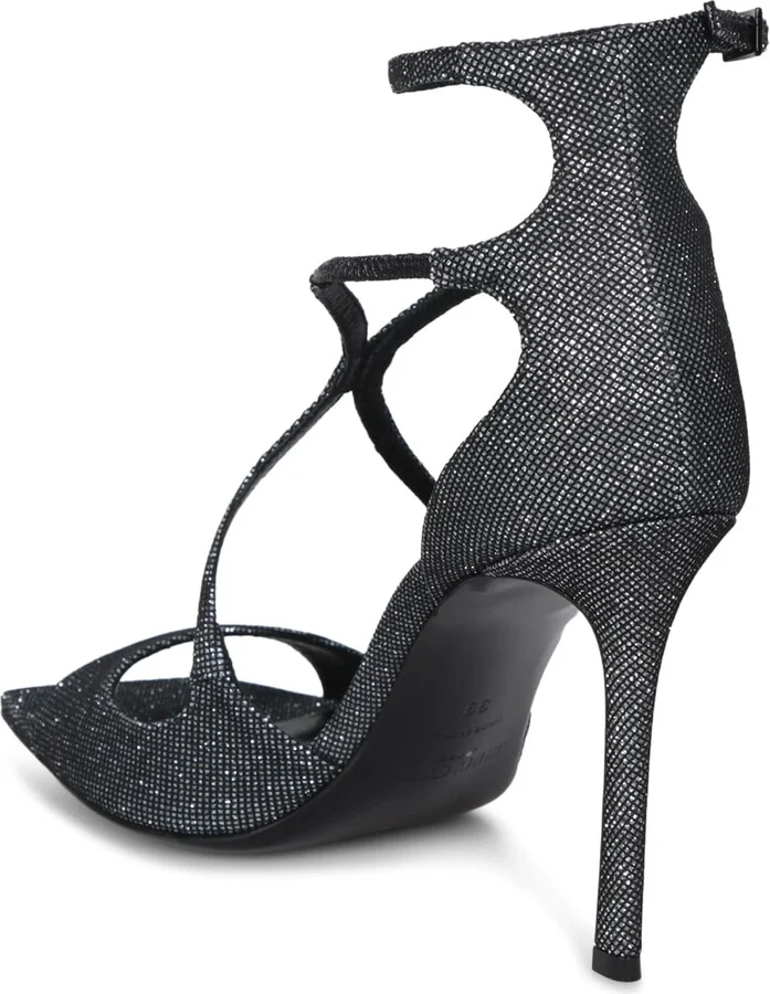 Azia 95 Glitter Cosmo Black Sandals - Image 3