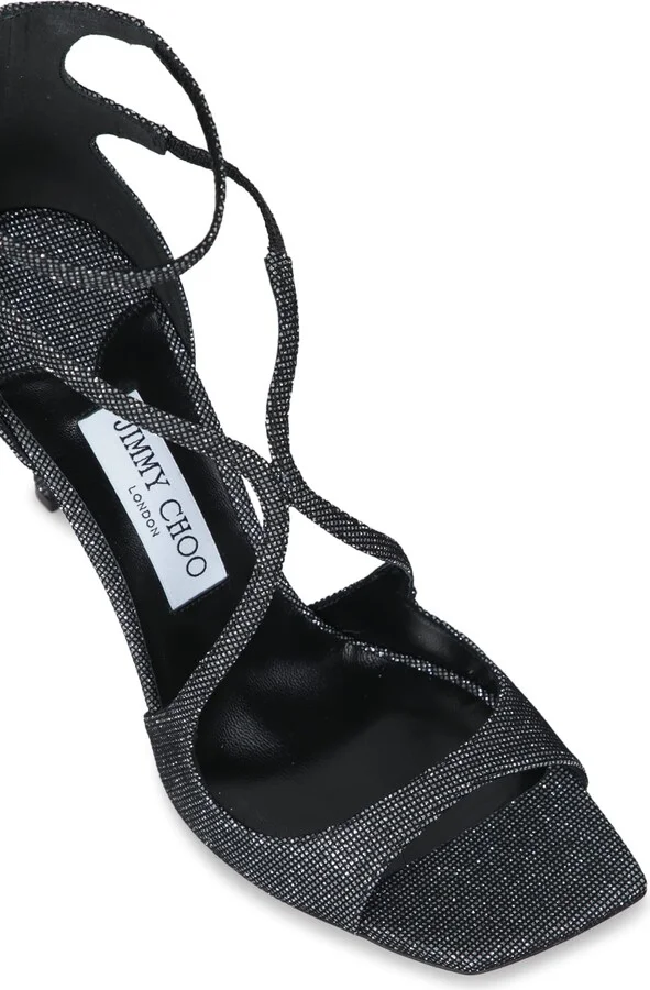 Azia 95 Glitter Cosmo Black Sandals - Image 4