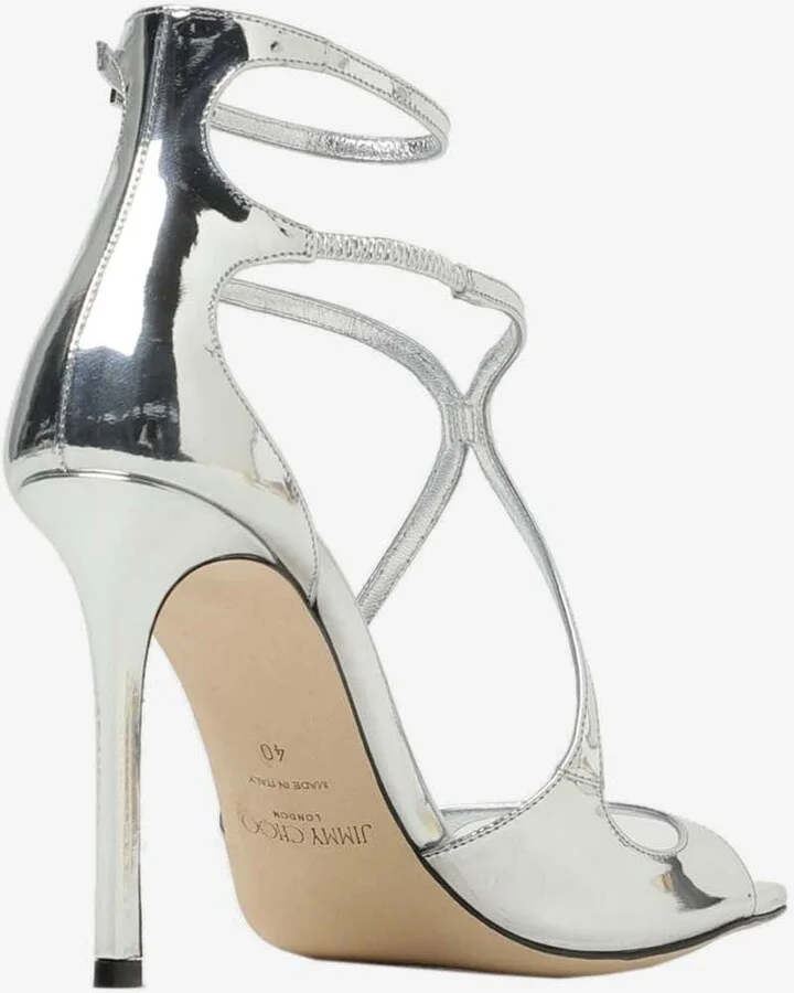 Azia 95 Metallic Leather Sandals - Image 2
