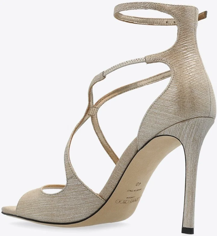 Azia 95 Metallic Leather Sandals - Image 2