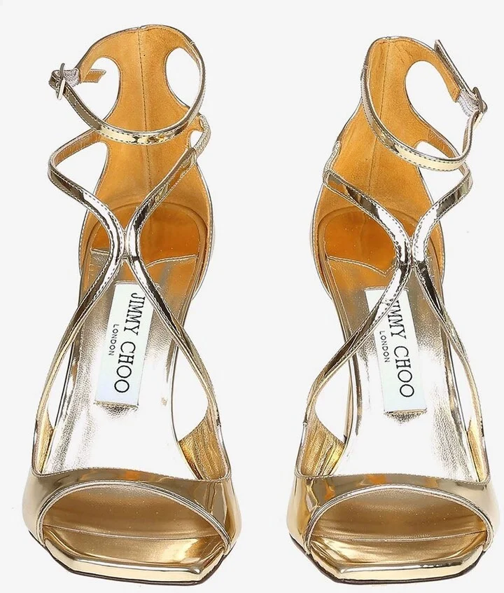 Azia 95 Metallic Leather Sandals - Image 2