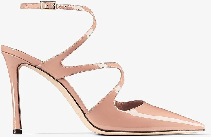Azia 95 Pointed Pumps in Patent Leather