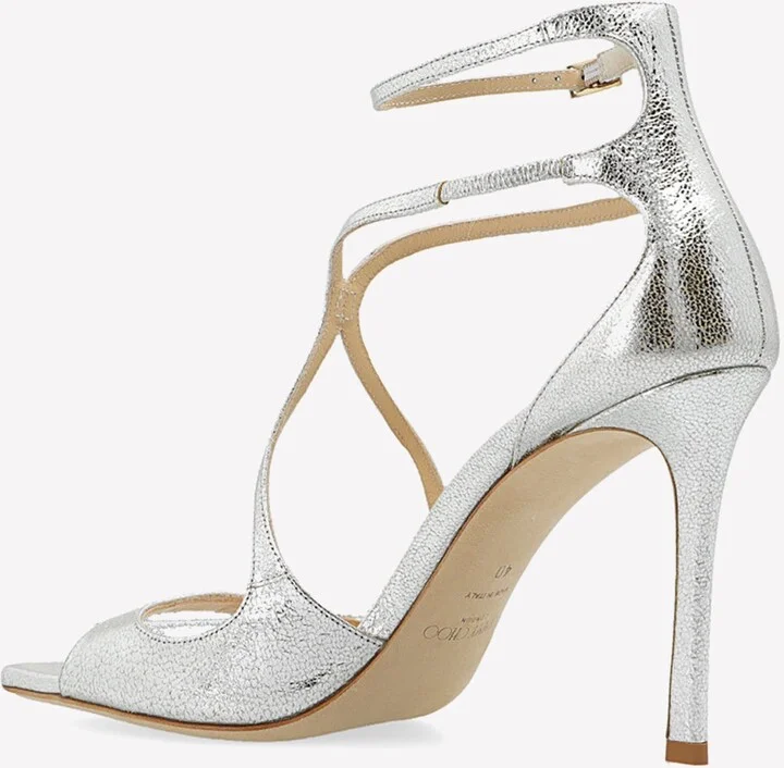 Azia 95 Sandals in Glitter Leather - Image 2