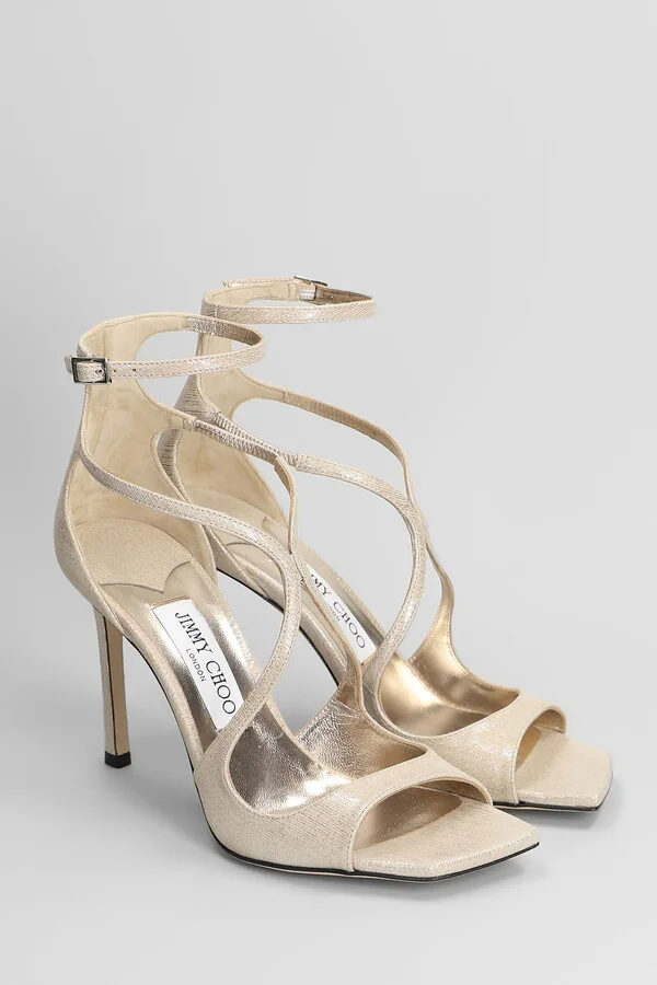 Azia 95 Sandals In Gold Leather - Image 2