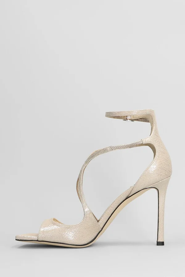 Azia 95 Sandals In Gold Leather - Image 3