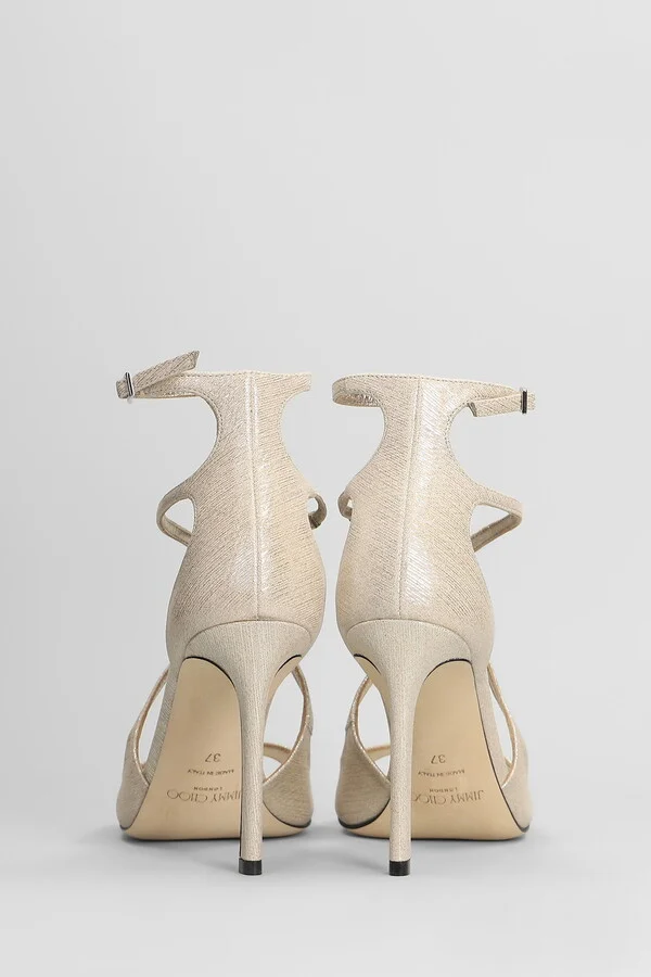 Azia 95 Sandals In Gold Leather - Image 4