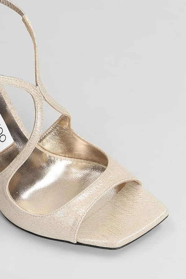 Azia 95 Sandals In Gold Leather - Image 5
