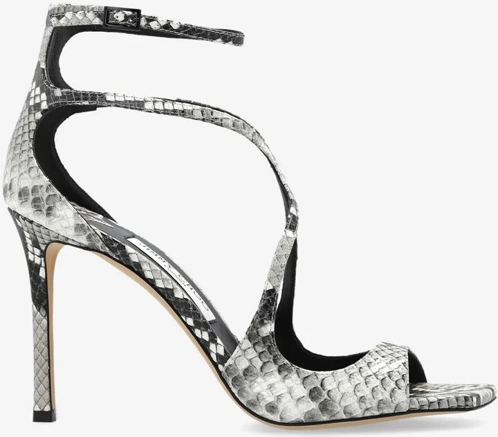 Azia 95 Sandals in Python Print Leather