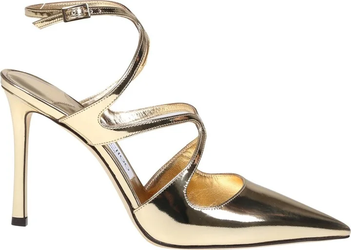 Azia 95 Slingback In Gold Metallic Leather