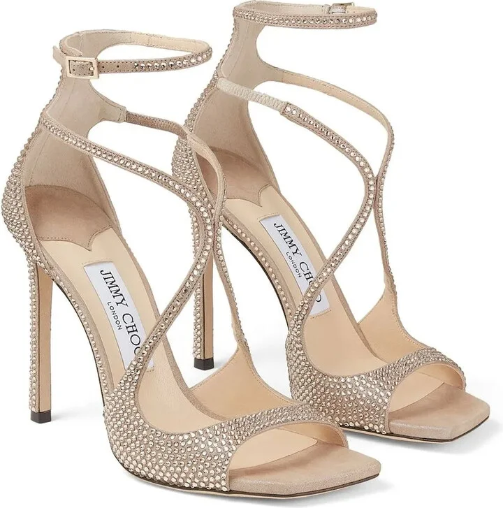 Azia 95mm crystal-embellished sandals - Image 2