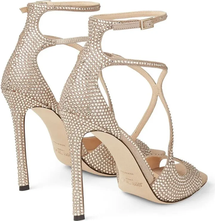 Azia 95mm crystal-embellished sandals - Image 3