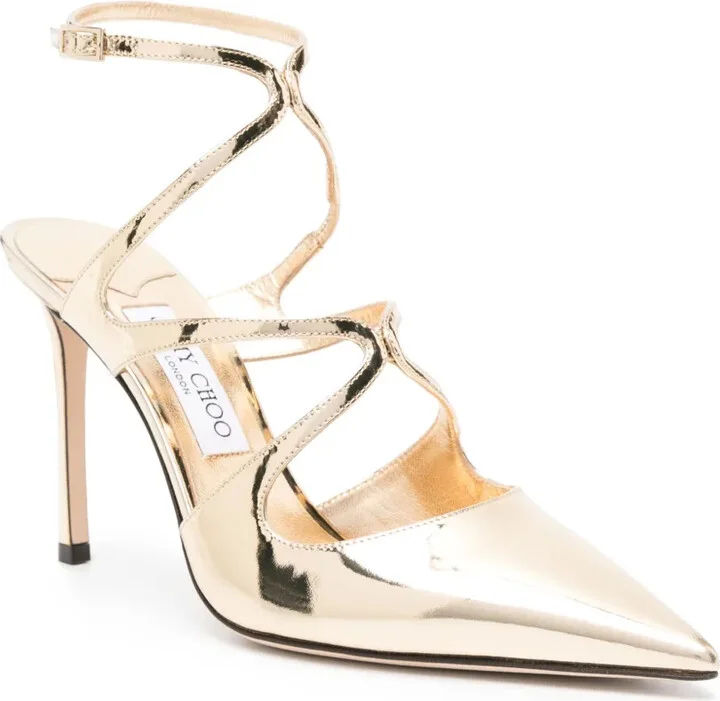 Azia 95mm leather pumps - Image 2
