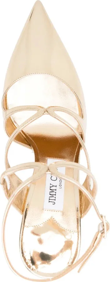 Azia 95mm leather pumps - Image 4