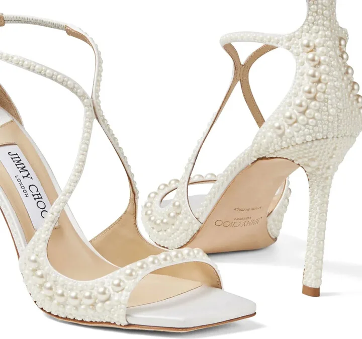 Azia 95mm pearl-embellished sandals - Image 5